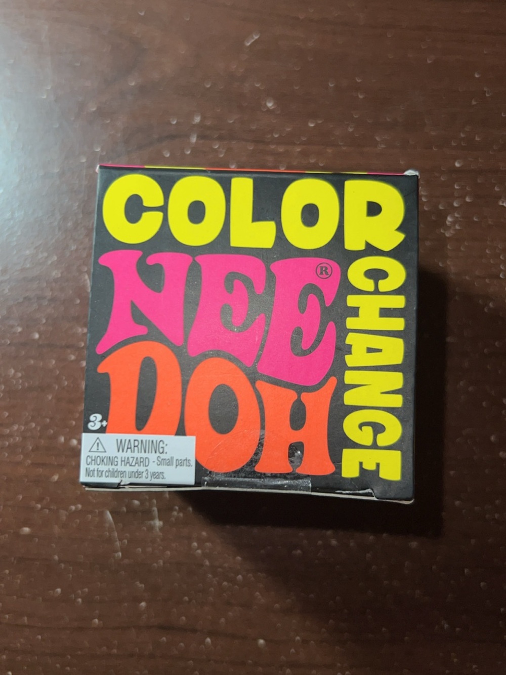Color NEEdoh Color Change Toy - Black with Neon Print Box Included